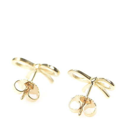Tiffany 18K Yellow Gold Bow Earrings 3 of 5