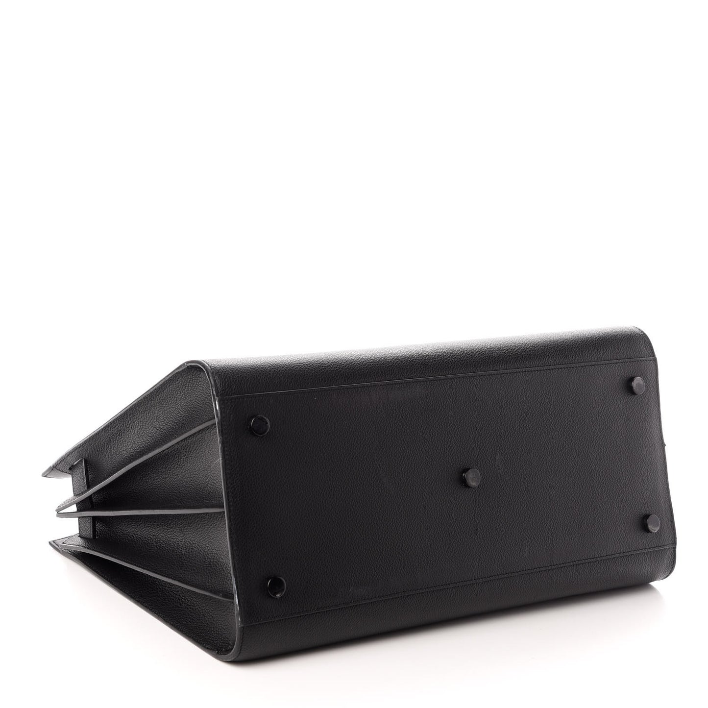 Grained Calfskin Large Sac De Jour Carryall Black