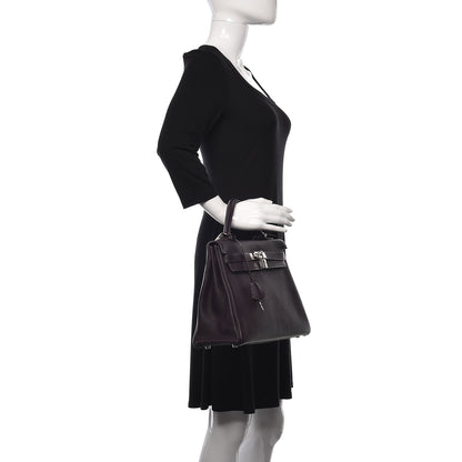 Hermes Togo Kelly Retourne 32 Raisin 3 of 17