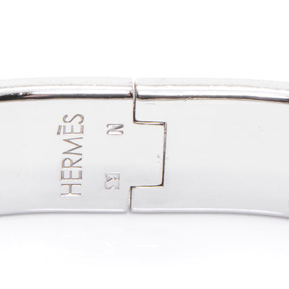 Hermes Enamel Narrow Clic Clac H Bracelet PM Black 3 of 5