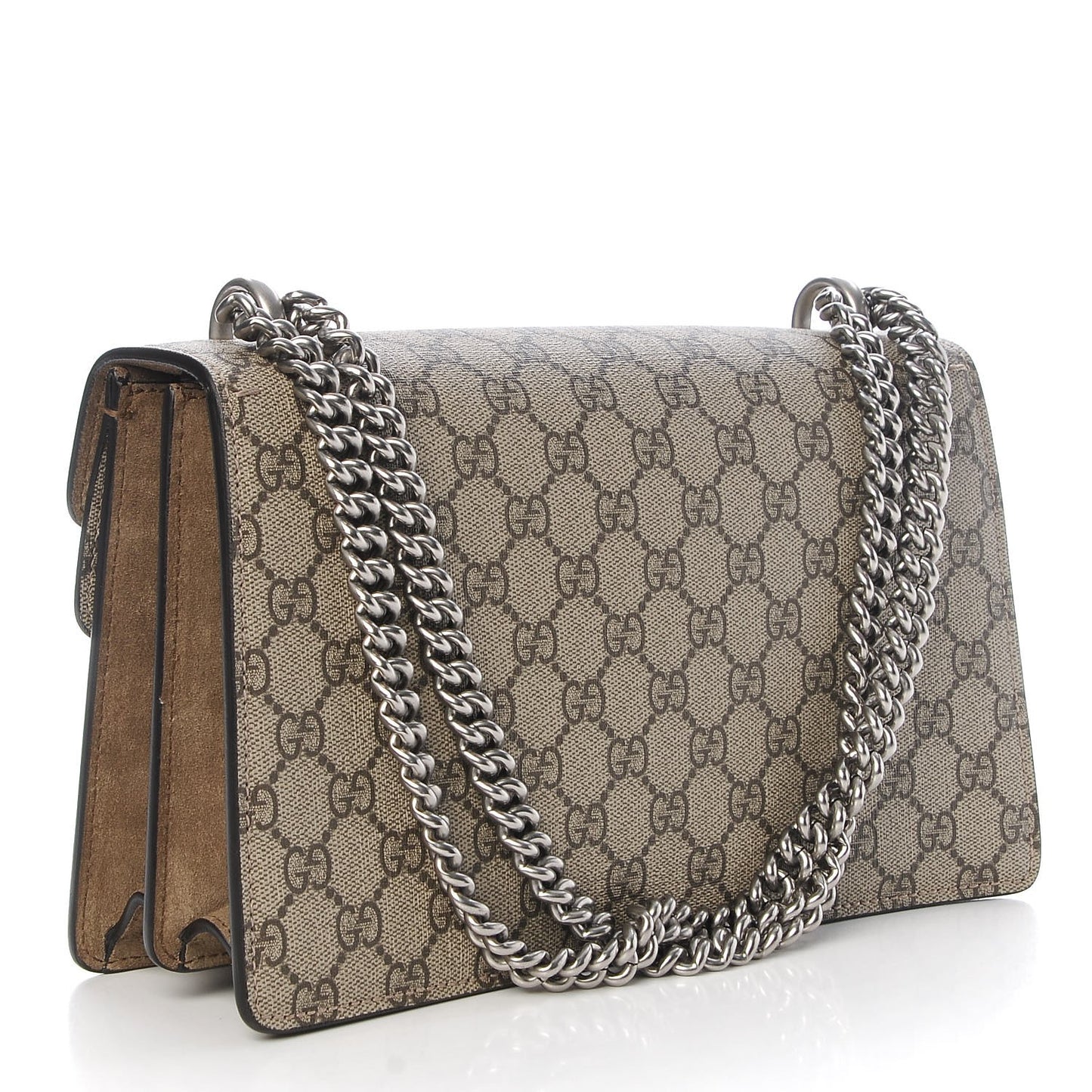 GG Supreme Monogram Small Dionysus Shoulder Bag Taupe