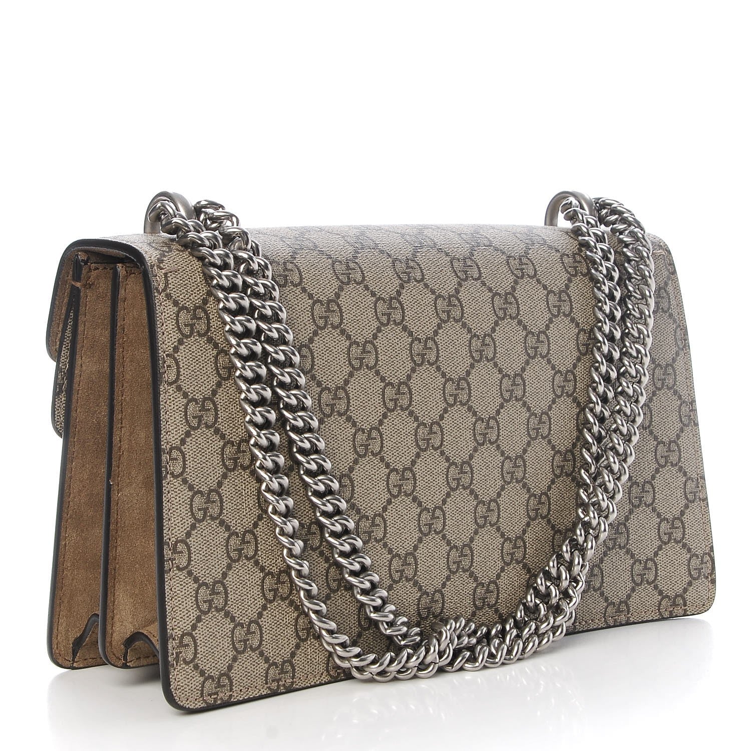 Gucci GG Supreme Monogram Small Dionysus Shoulder Bag Taupe 4 of 9