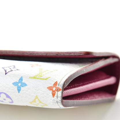 Louis Vuitton Monogram Multicolor Sarah Wallet White Eglantine 12 of 13