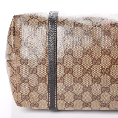 Gucci Crystal Monogram Medium Joy Tote Beige Ebony Testa di Moro 21 of 29