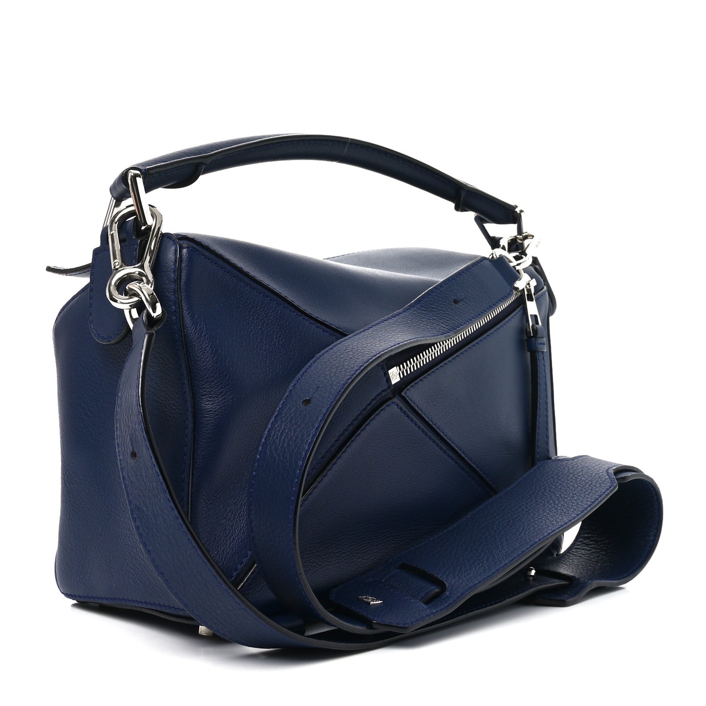 Calfskin Small Puzzle Bag Marine