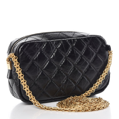 Chanel Aged Calfskin Quilted Mini Reissue Camera Case Black 3 of 10