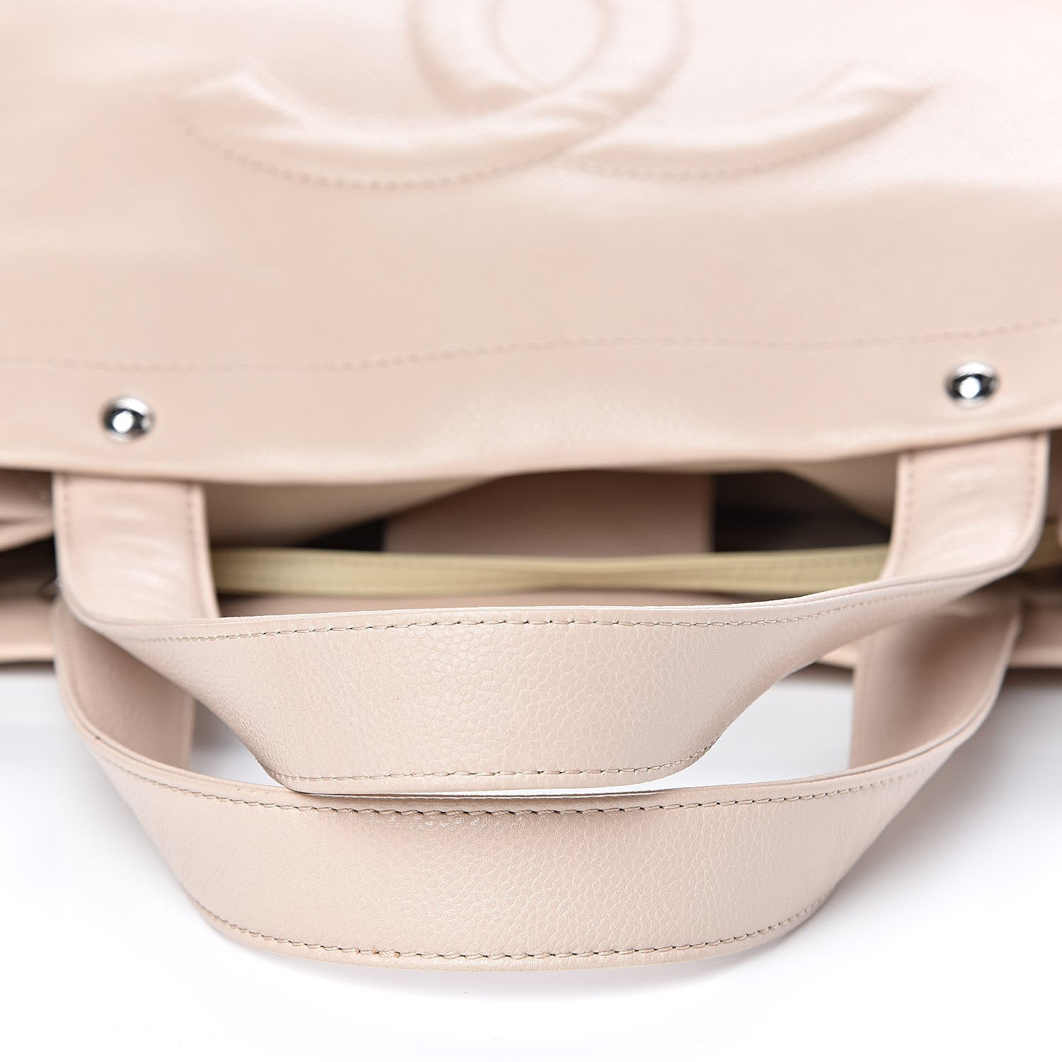 Chanel Caviar CC Tote Beige 12 of 14