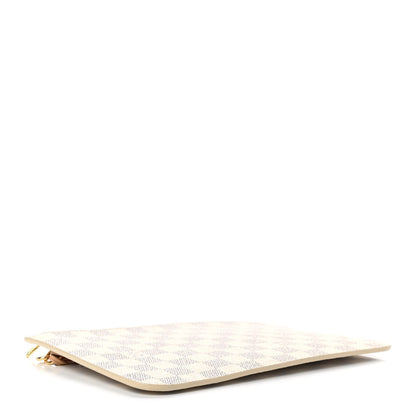 Louis Vuitton Damier Azur Neverfull MM GM Pochette Rose Ballerine 4 of 6