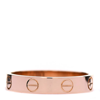 Cartier 18K Pink Gold 3.5mm LOVE Wedding Band Ring 53 6.5 3 of 5