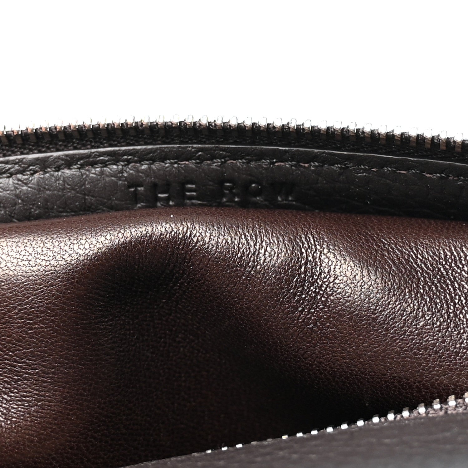 The Row Grained Calfskin Small Slouchy Banana Bag Dark Brown 6 of 9