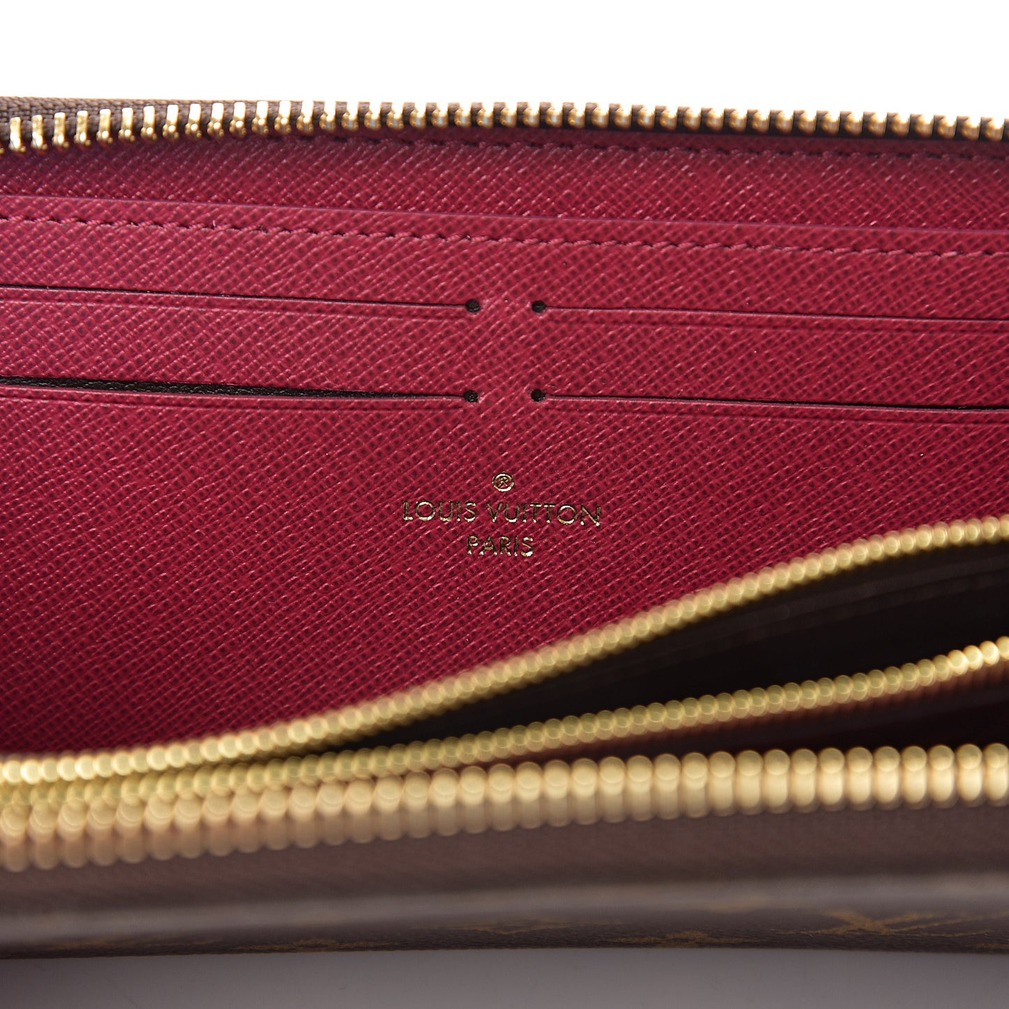 Monogram Clemence Wallet Fuchsia