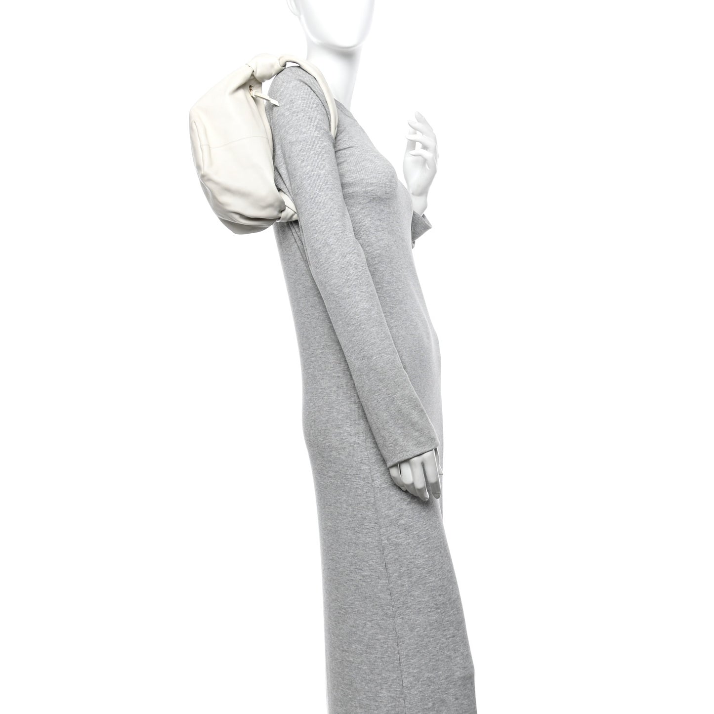 Nappa Mini Double Knot Bag White
