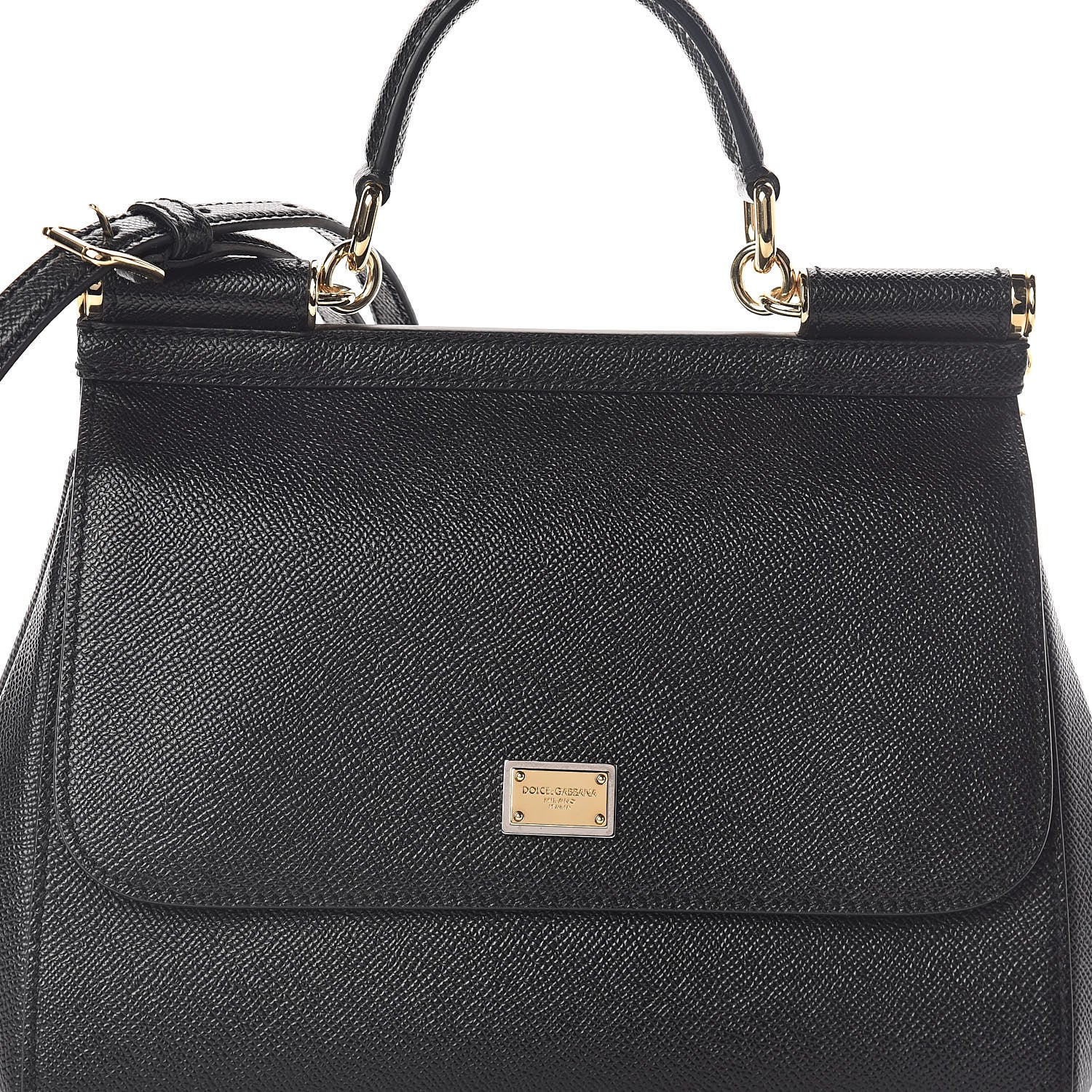 Dolce & Gabbana Dauphine Medium Miss Sicily Satchel Black 7 of 9