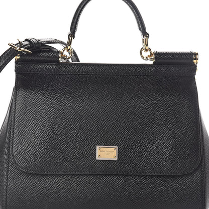 Dolce & Gabbana Dauphine Medium Miss Sicily Satchel Black 7 of 9