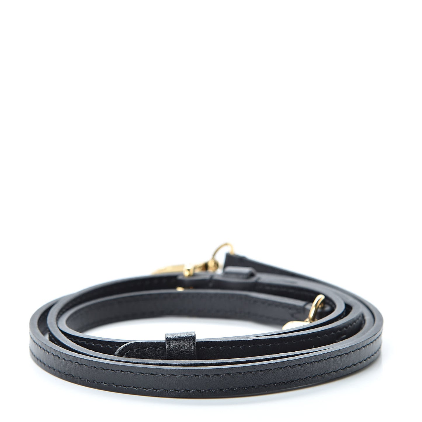 Calfskin Petite Malle Adjustable Shoulder Strap Black