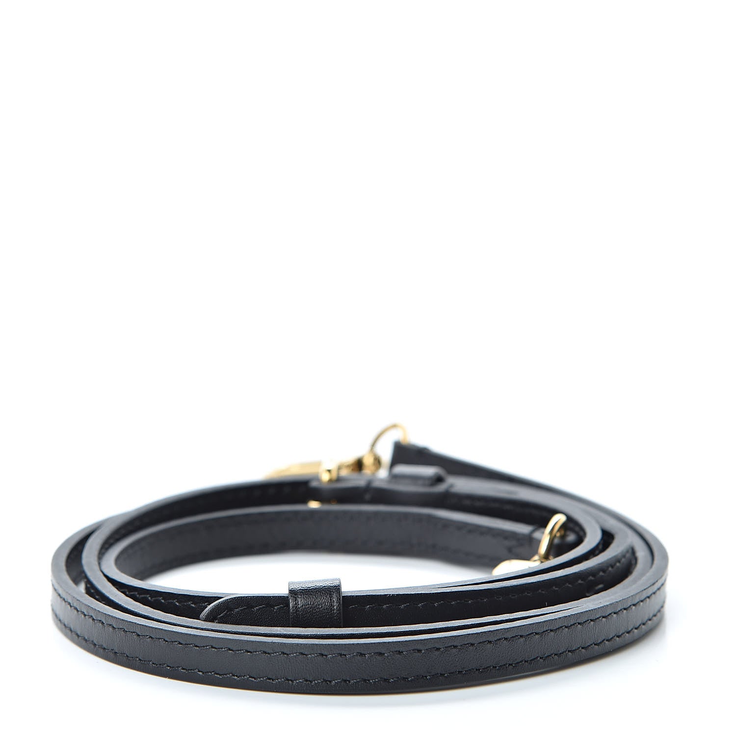 Louis Vuitton Calfskin Petite Malle Adjustable Shoulder Strap Black 2 of 4
