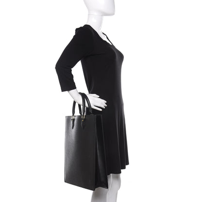 Louis Vuitton Epi Sac Plat GM Black 2 of 11