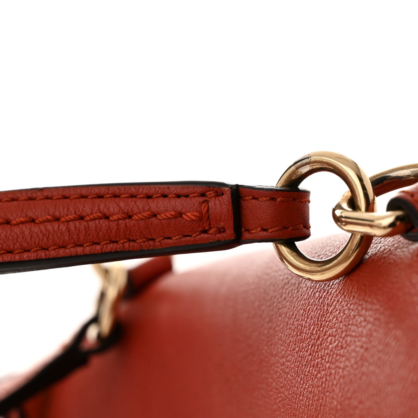 Calfskin Small Faye Day Shoulder Bag Dahlia Red
