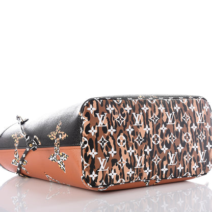Louis Vuitton Monogram Giant Jungle Neverfull MM Black 3 of 12