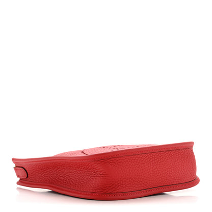 Hermes Taurillon Clemence Evelyne TPM Rouge Casaque 4 of 10