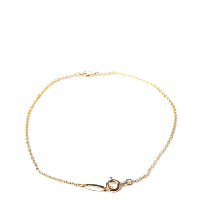 Tiffany 18K Yellow Gold Diamond .08ct Elsa Peretti Diamonds by the Yard Bracelet 1 of 6