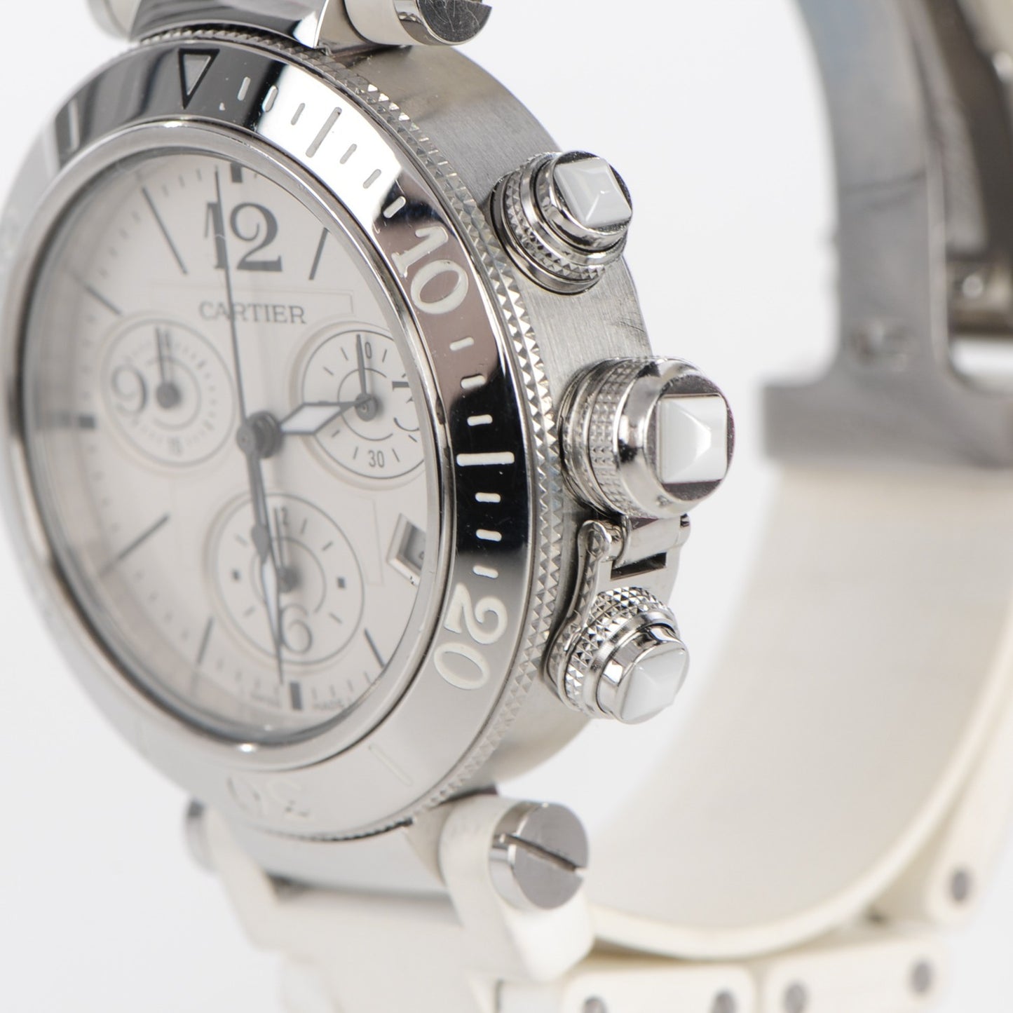 Stainless Steel Rubber 37mm Pasha C Seatimer Quartz Watch