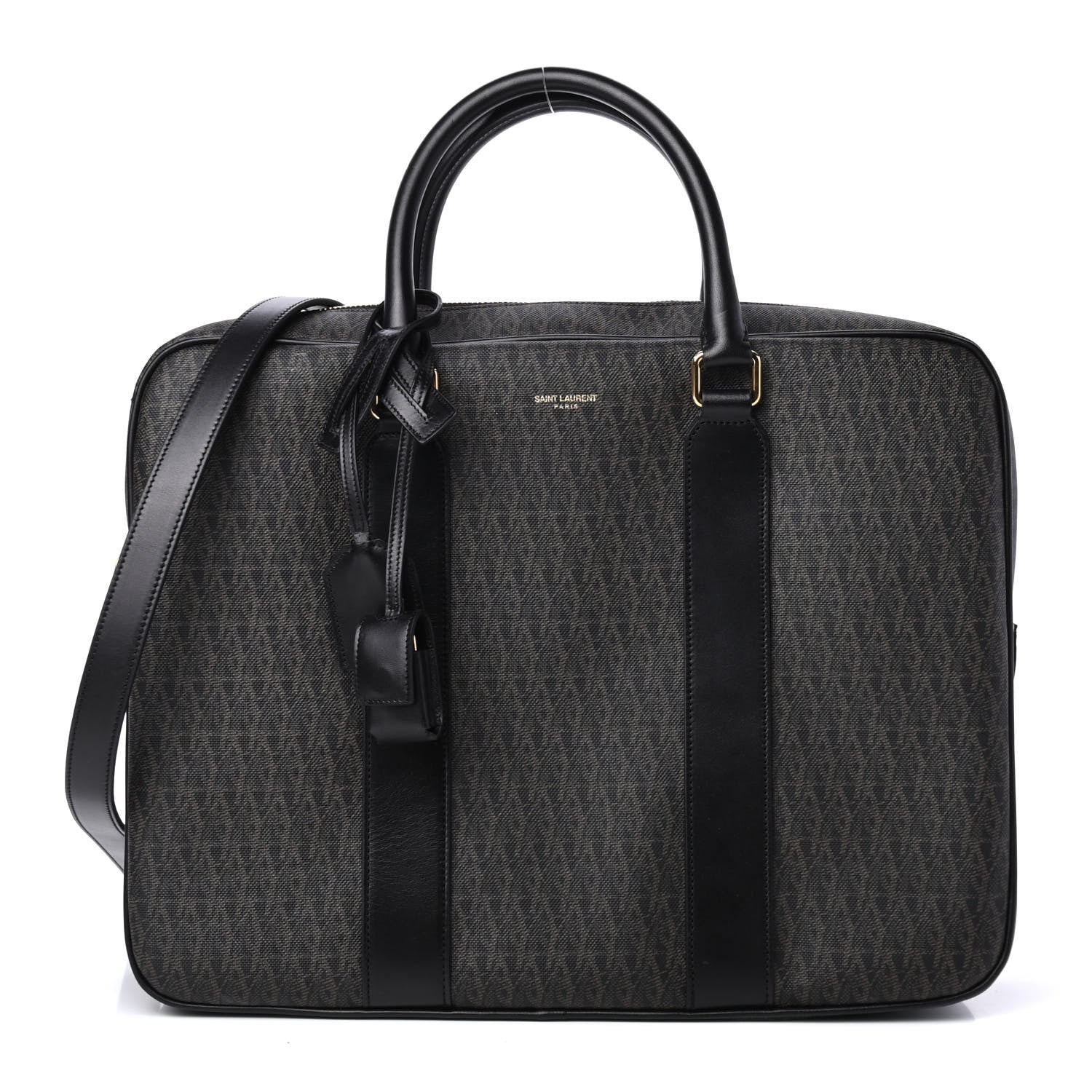 Saint Laurent Toile Classic Monogram Rodeo Briefcase Black 1 of 4