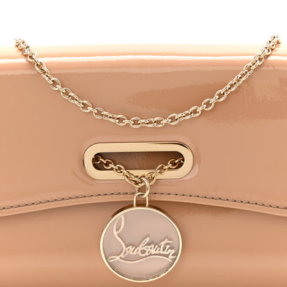 Christian Louboutin Patent Riviera Clutch Nude 7 of 9