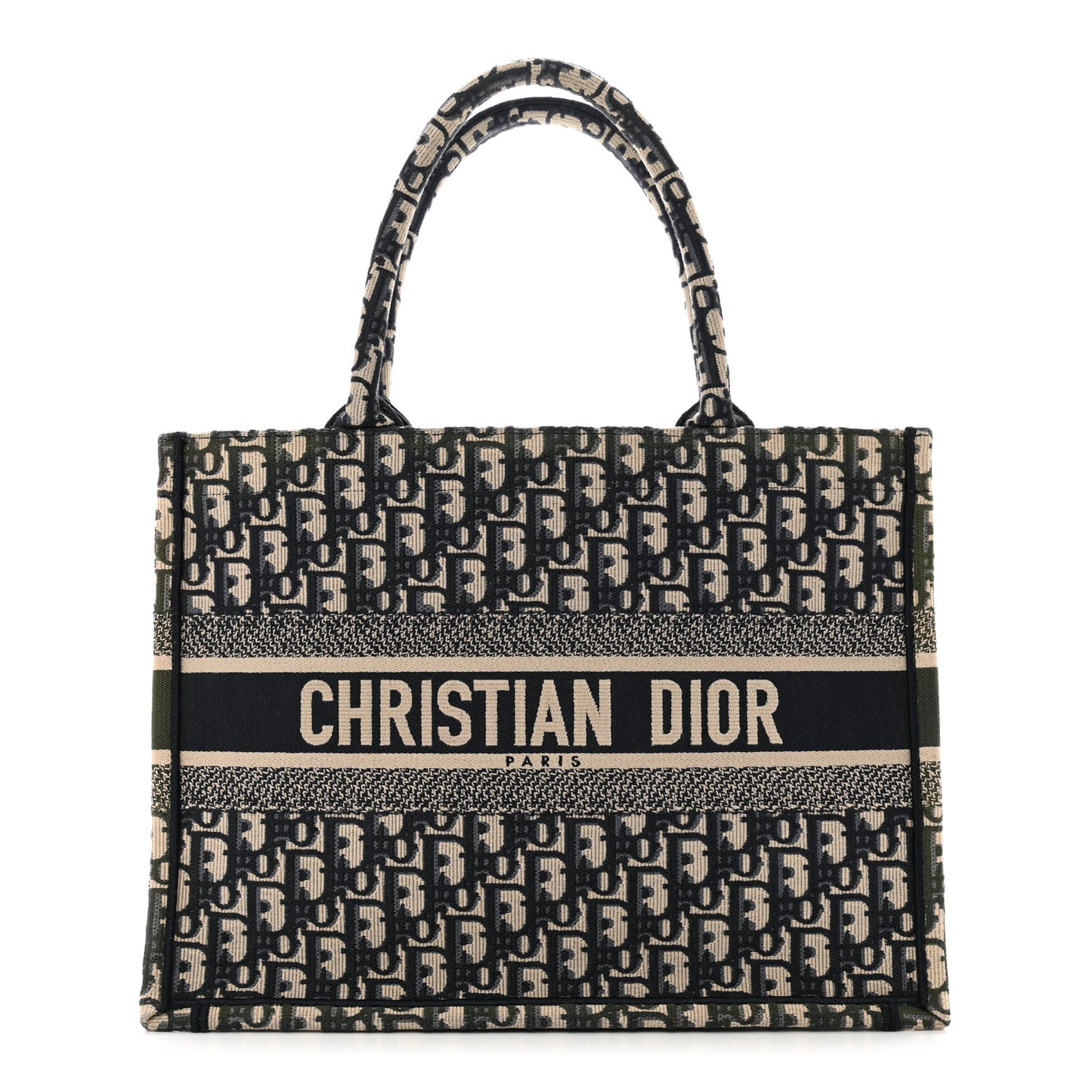 Oblique Medium Book Tote Blue Multicolor