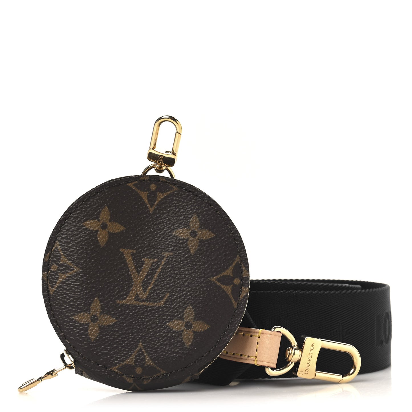 Monogram Multi Pochette Accessories Bandouliere Shoulder Strap Black