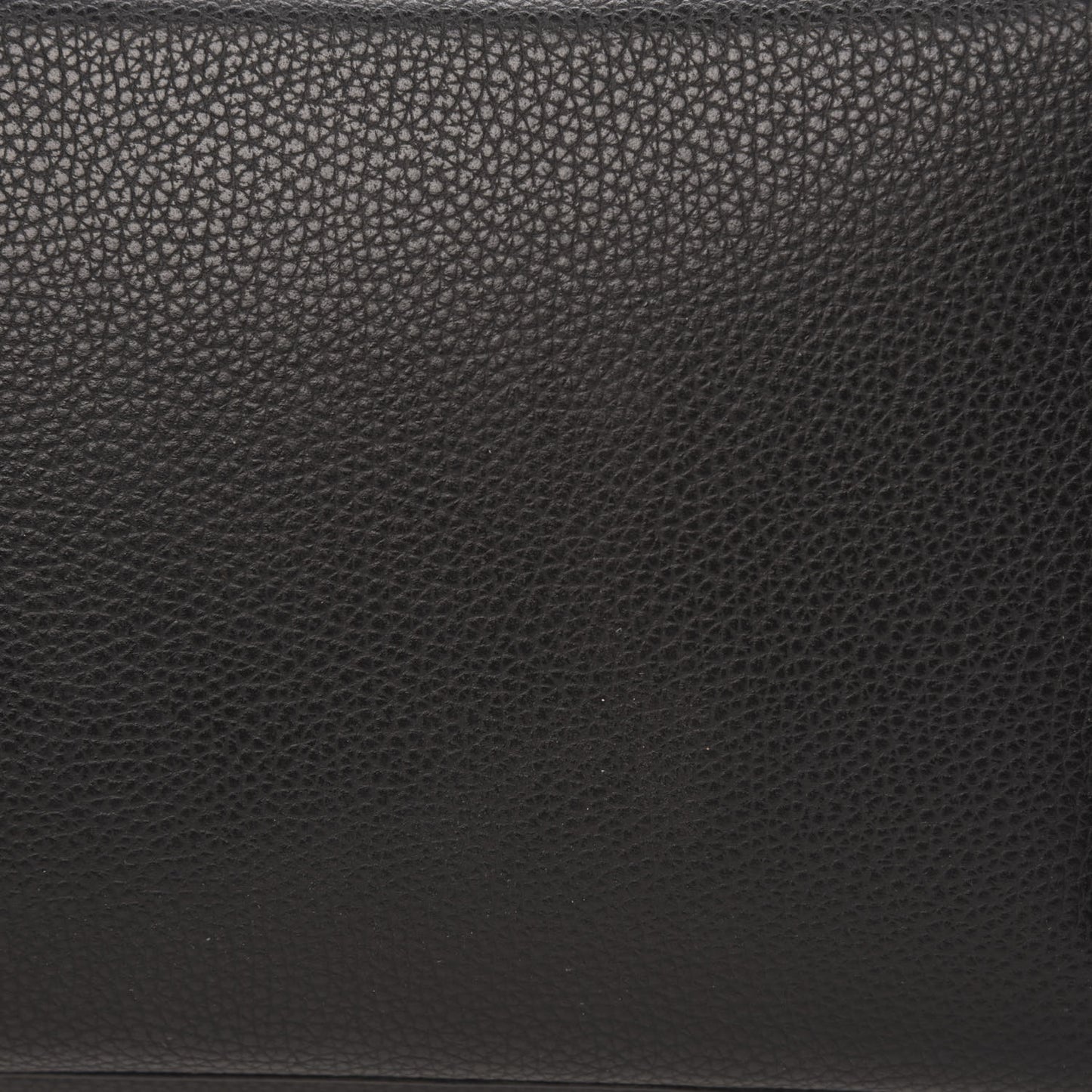 Pebbled Calfskin Editor Shopping Tote Black