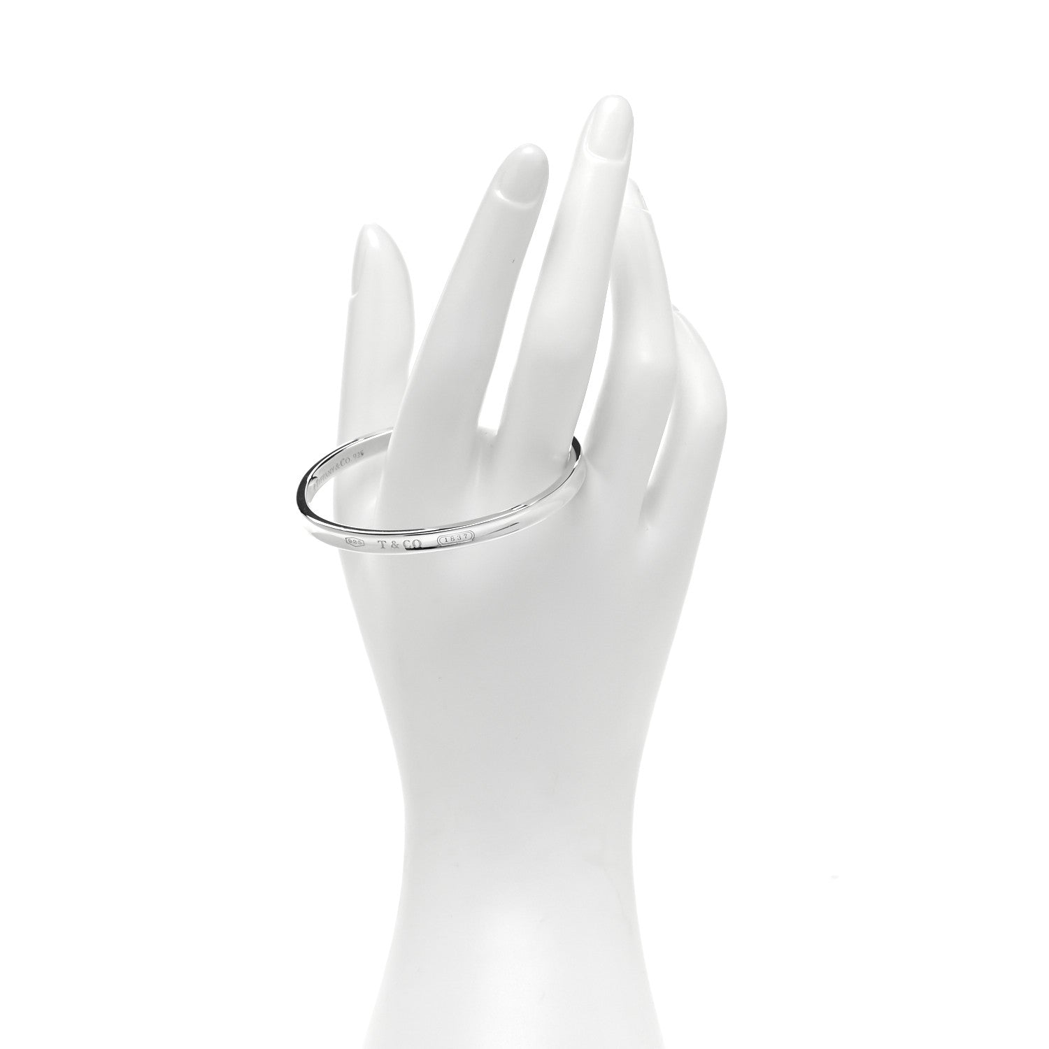 Tiffany Sterling Silver Narrow 1837 Cuff Bracelet 2 of 4