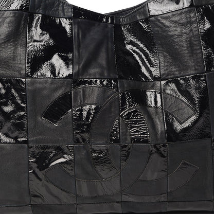 Chanel Patent Patchwork Large Brooklyn Tote Black 11 of 16