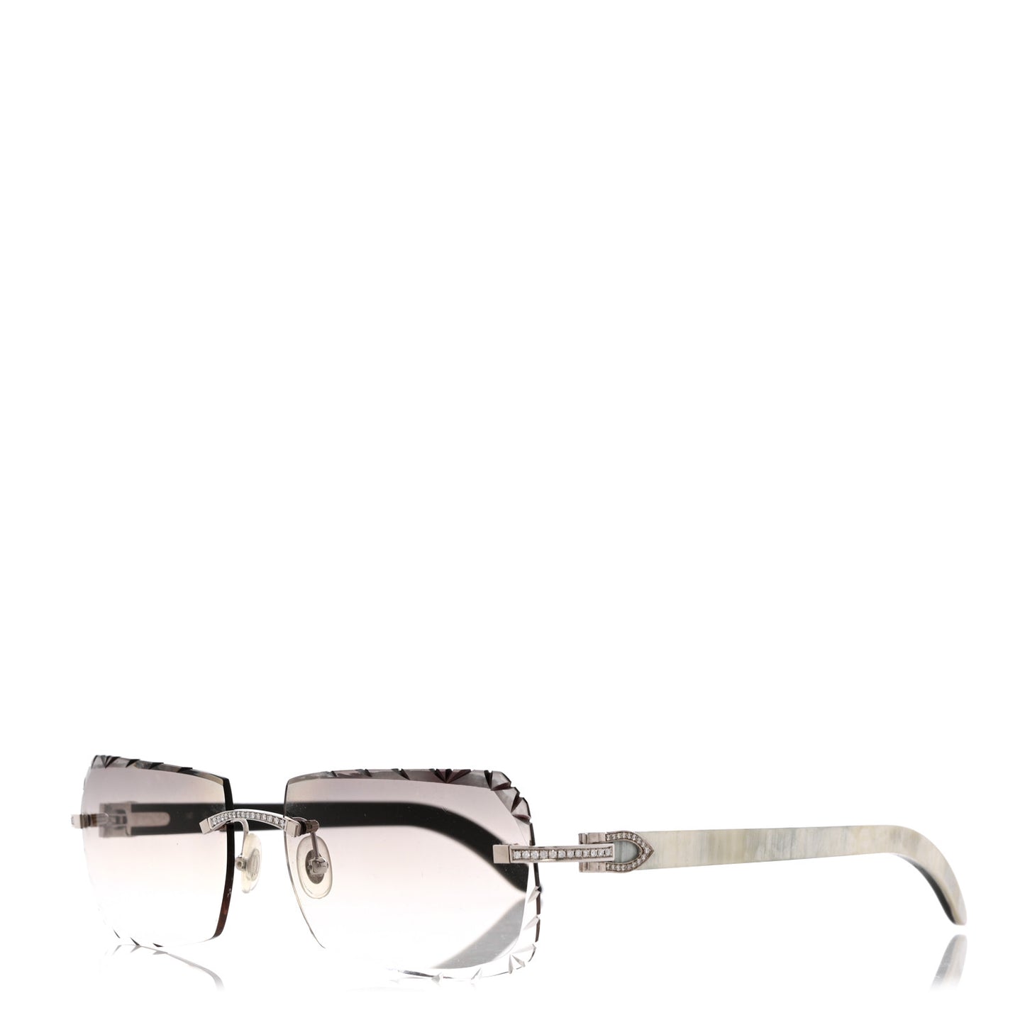 Metal Horn Square Sunglasses CT00460 Grey