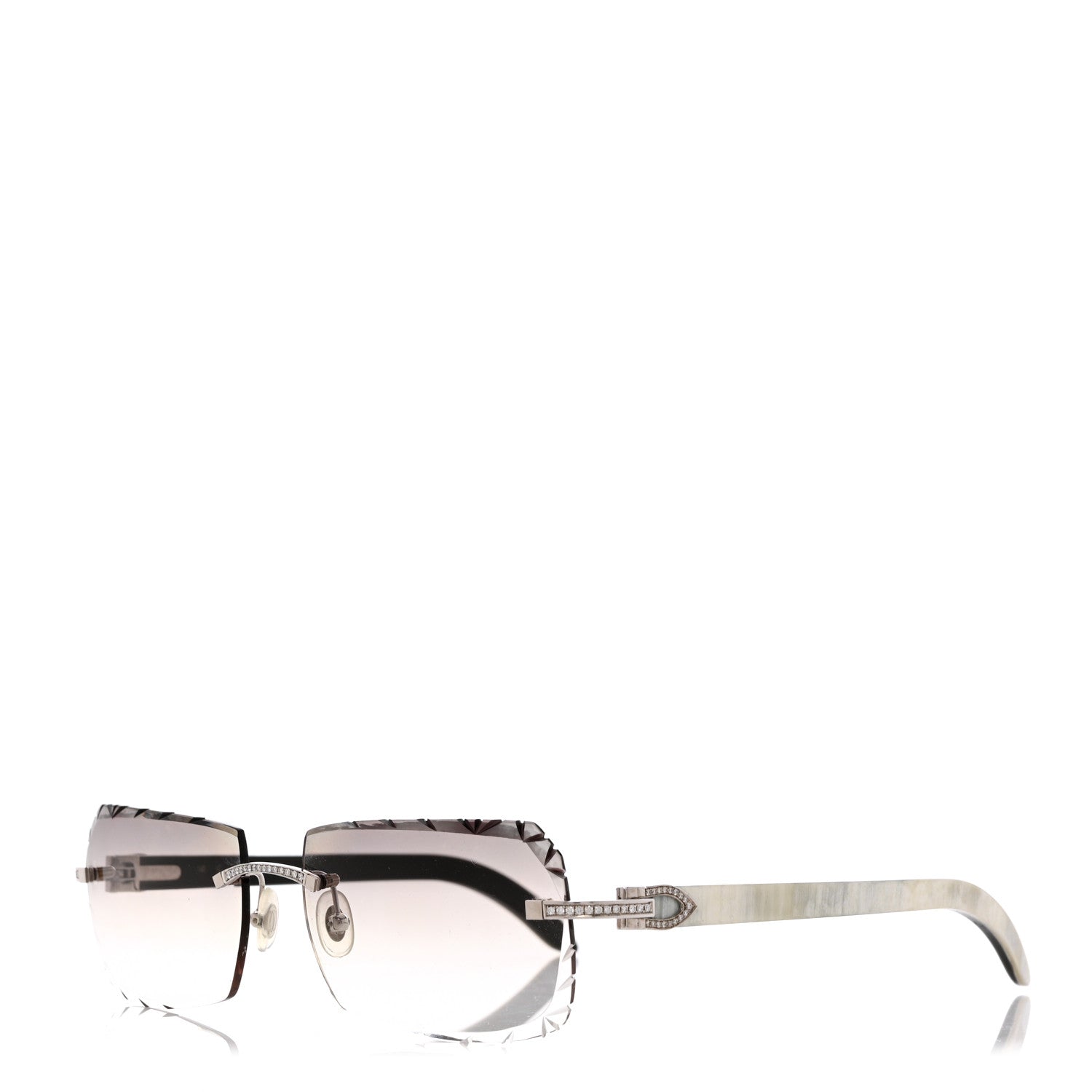 Cartier Metal Horn Square Sunglasses CT00460 Grey 1 of 7