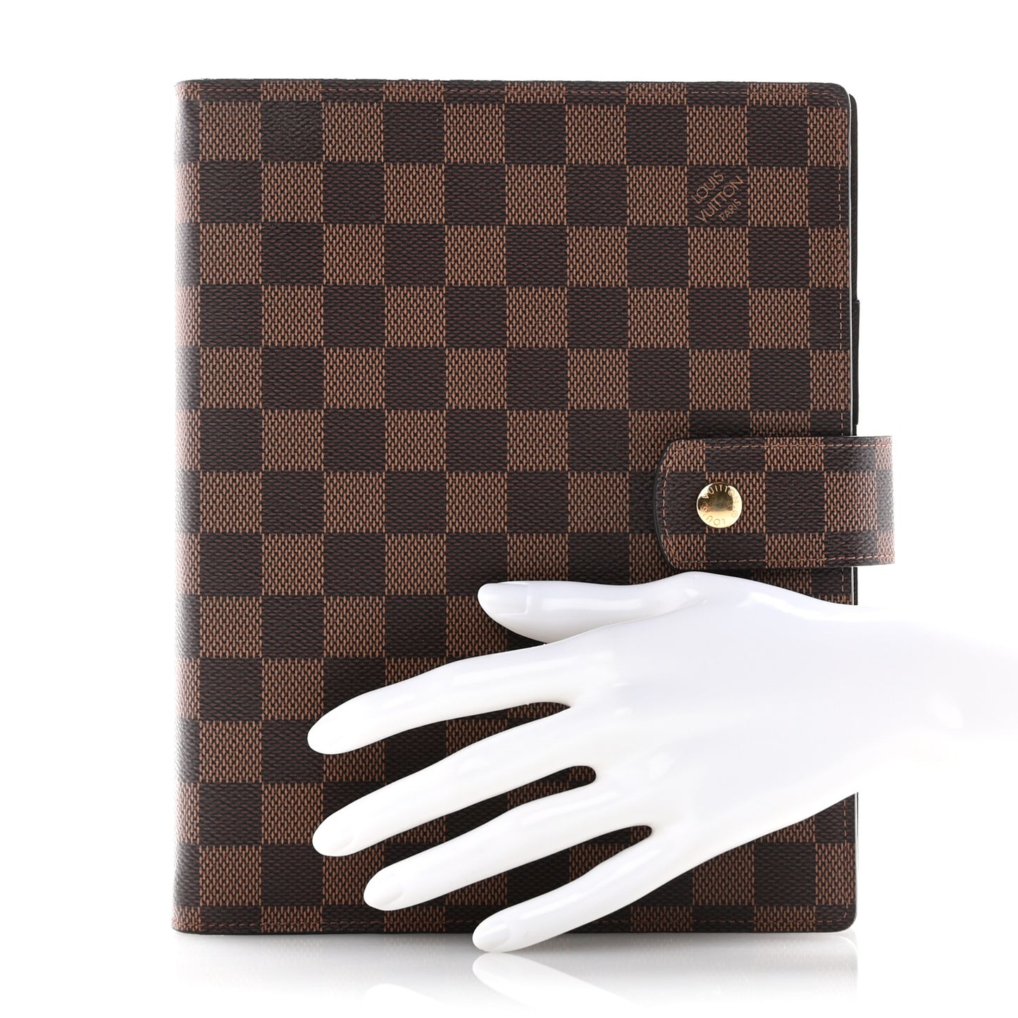 Damier Ebene Large Ring Agenda Cover