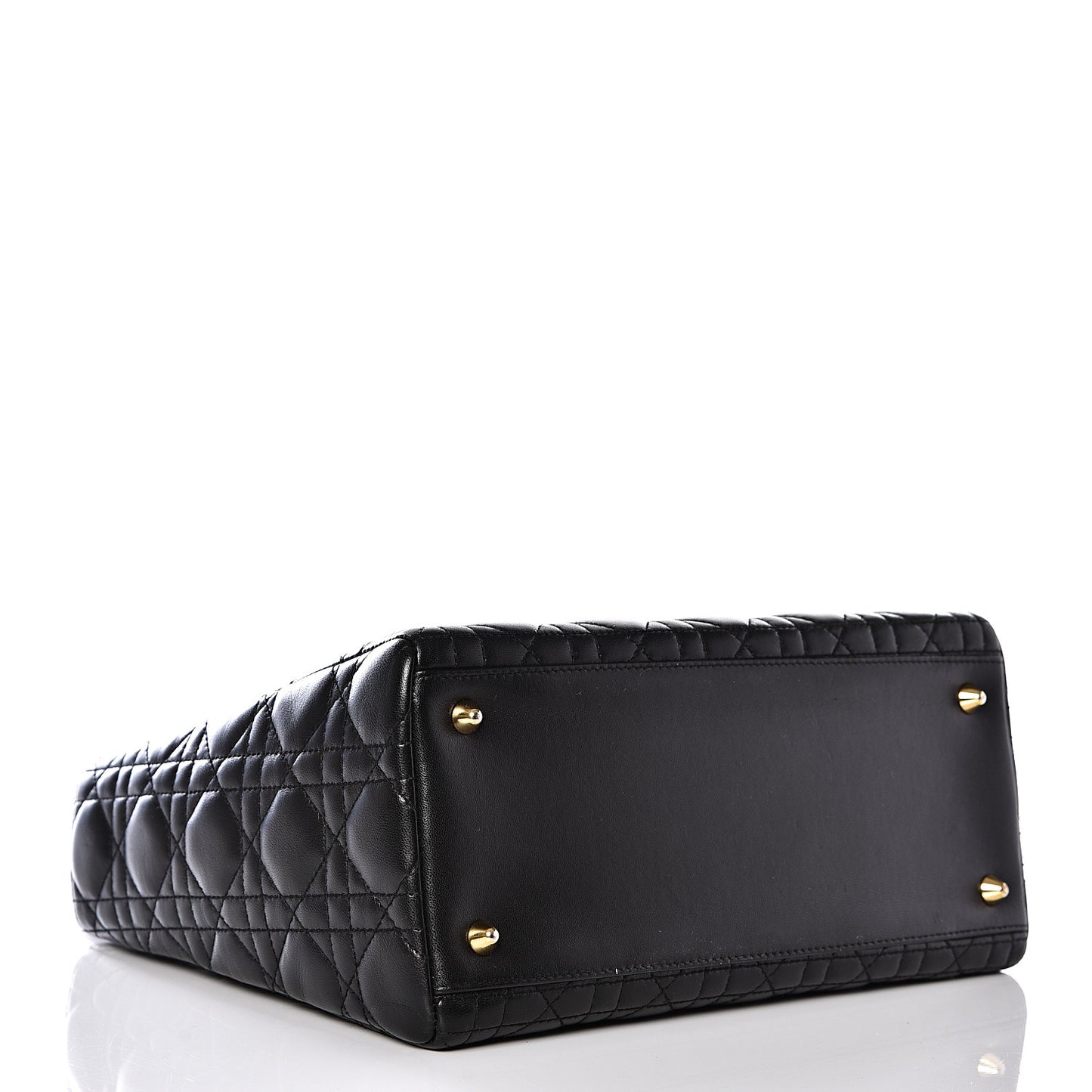 Lambskin Cannage Medium Lady Dior Black