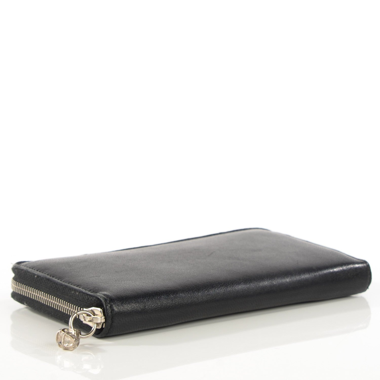 Alexander McQueen Lambskin Skull Continental Zip Wallet Black 4 of 7