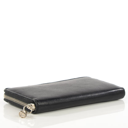 Alexander McQueen Lambskin Skull Continental Zip Wallet Black 4 of 7