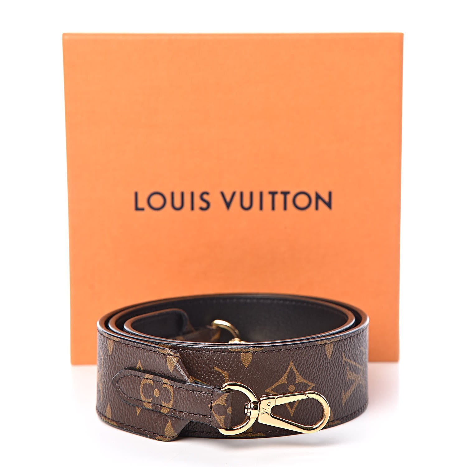 Louis Vuitton Monogram Bandouliere Shoulder Strap Black 4 of 4