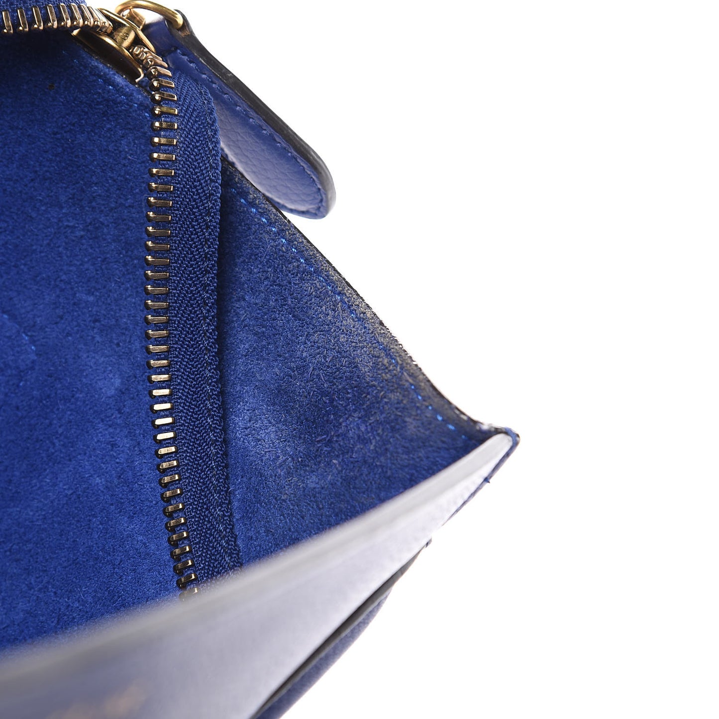 Drummed Calfskin Mini Luggage Indigo