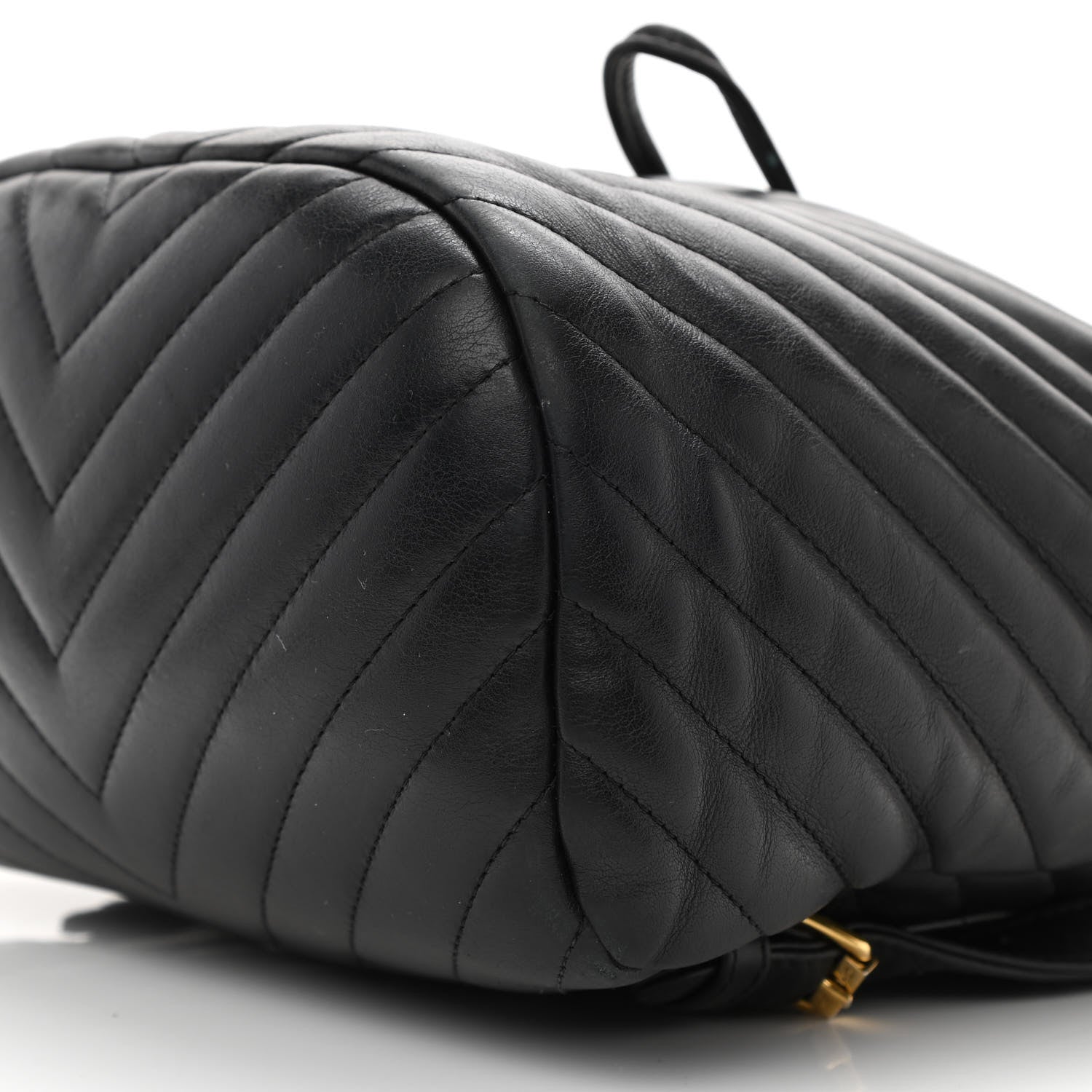 Chanel Calfskin Chevron Quilted Small Urban Spirit Backpack Black 10 of 11