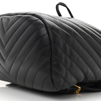 Chanel Calfskin Chevron Quilted Small Urban Spirit Backpack Black 10 of 11