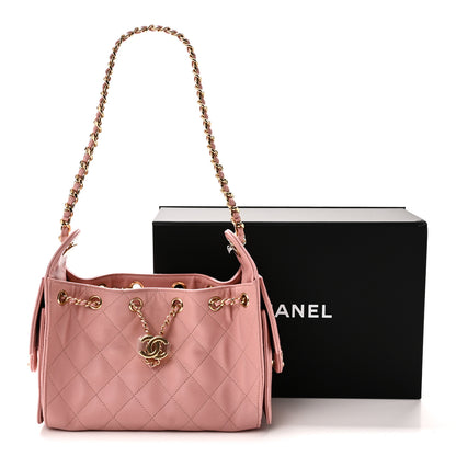 Chanel Caviar Quilted Mini Chanel 25 Handbag Rose 11 of 11