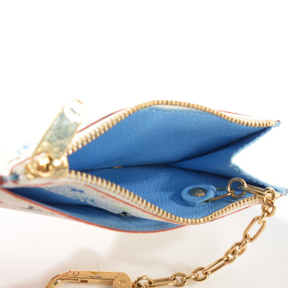 Louis Vuitton Monogram Multicolor Key Pouch White Anie 7 of 7