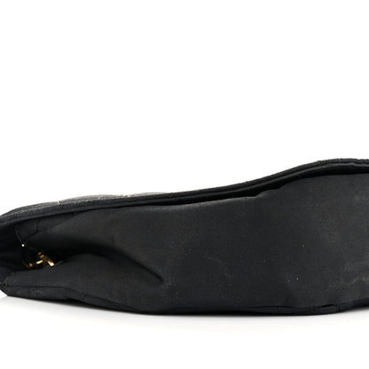 Chanel Satin Quilted Half Moon Flap Black 10 of 16