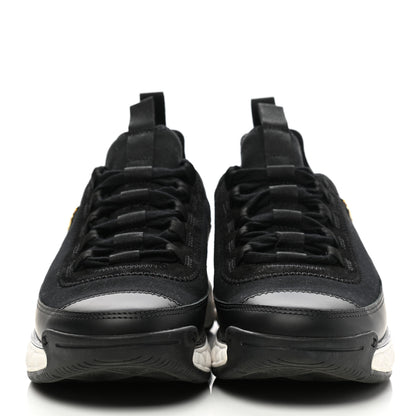 Chanel Velvet Calfskin Mixed Fibers CC Sneakers 38 Black 2 of 11