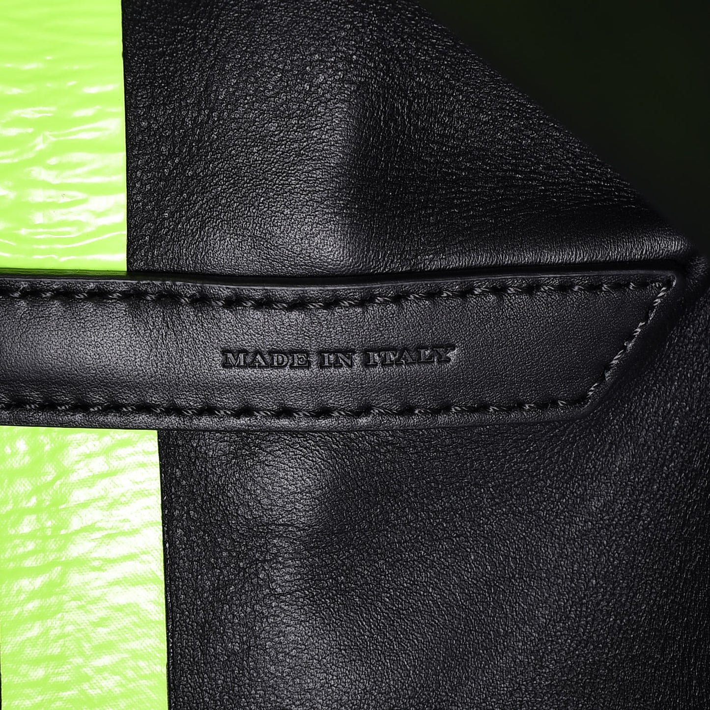 Canvas Mega Check The Giant Reversible Tote Black Neon Yellow