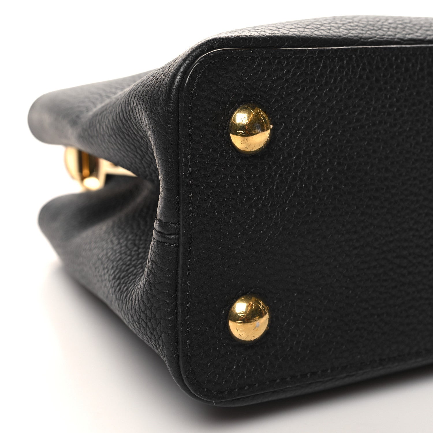 Louis Vuitton Taurillon Scrunchie Capucines BB Black 9 of 10