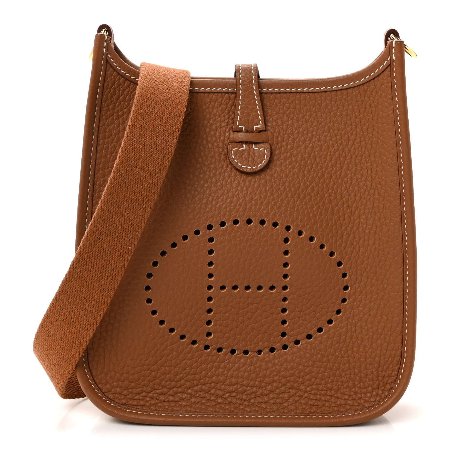 Hermes Taurillon Clemence Evelyne TPM Gold 1 of 11